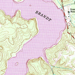 United States Geological Survey Lake Brandt, NC (1951, 24000-Scale) digital map
