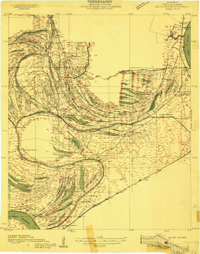 United States Geological Survey Lake Bruin, LA (1909, 24000-Scale) digital map