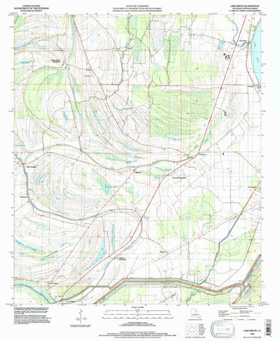 United States Geological Survey Lake Bruin, LA (1994, 24000-Scale) digital map