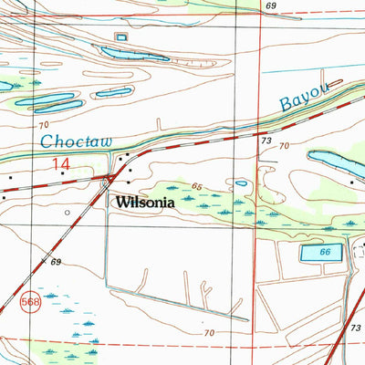 United States Geological Survey Lake Bruin, LA (1994, 24000-Scale) digital map