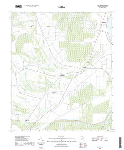 United States Geological Survey Lake Bruin, LA (2020, 24000-Scale) digital map