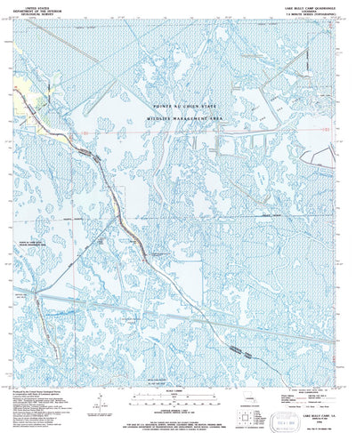 United States Geological Survey Lake Bully Camp, LA (1994, 24000-Scale) digital map