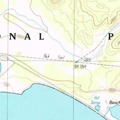 United States Geological Survey Lake Butte, WY (1986, 24000-Scale) digital map