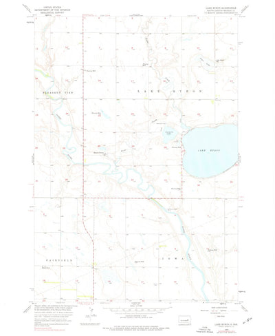 United States Geological Survey Lake Byron, SD (1956, 24000-Scale) digital map