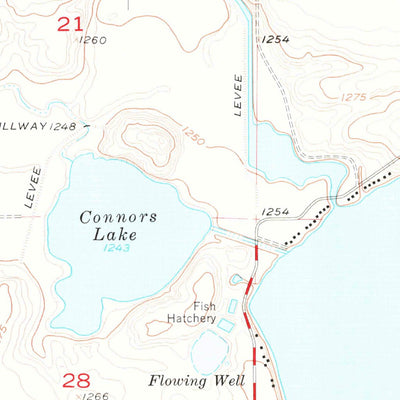 United States Geological Survey Lake Byron, SD (1956, 24000-Scale) digital map