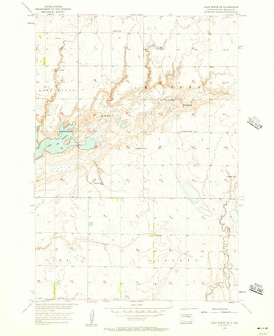 United States Geological Survey Lake Byron SE, SD (1956, 24000-Scale) digital map