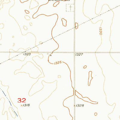 United States Geological Survey Lake Byron SE, SD (1956, 24000-Scale) digital map