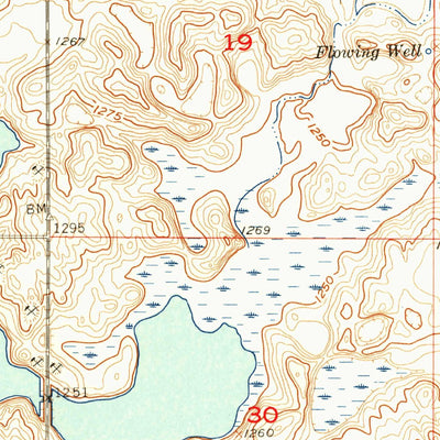 United States Geological Survey Lake Byron SE, SD (1956, 24000-Scale) digital map