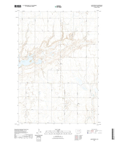 United States Geological Survey Lake Byron SE, SD (2021, 24000-Scale) digital map