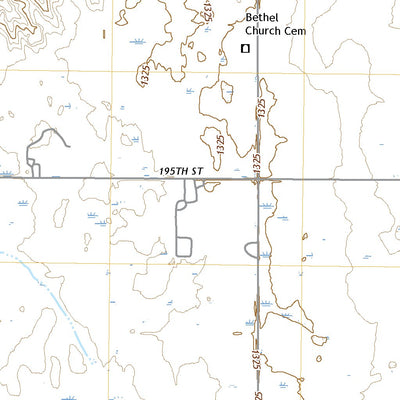 United States Geological Survey Lake Byron SE, SD (2021, 24000-Scale) digital map