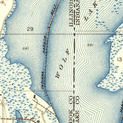 United States Geological Survey Lake Calumet, IL-IN (1929, 24000-Scale) digital map