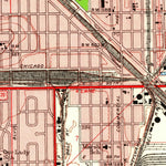United States Geological Survey Lake Calumet, IL-IN (1953, 24000-Scale) digital map