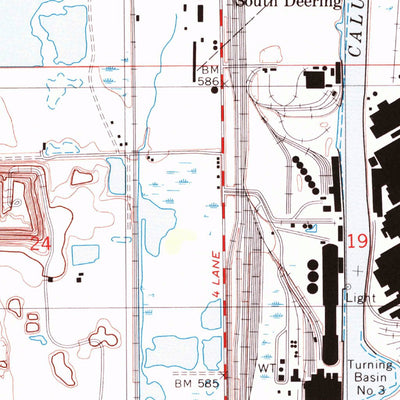 United States Geological Survey Lake Calumet, IL-IN (1991, 24000-Scale) digital map