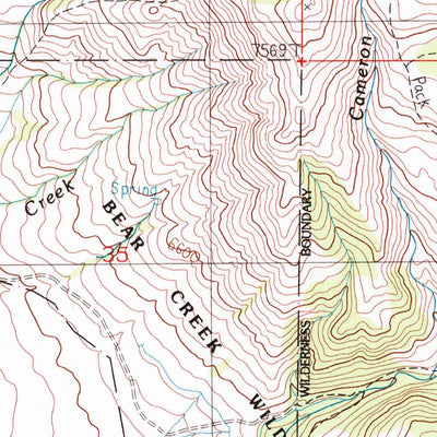 United States Geological Survey Lake Cameron, MT (1988, 24000-Scale) digital map