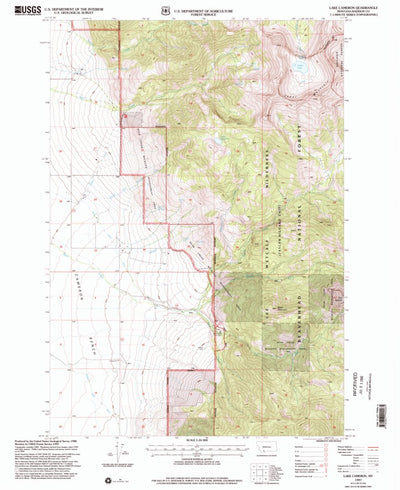 United States Geological Survey Lake Cameron, MT (1997, 24000-Scale) digital map