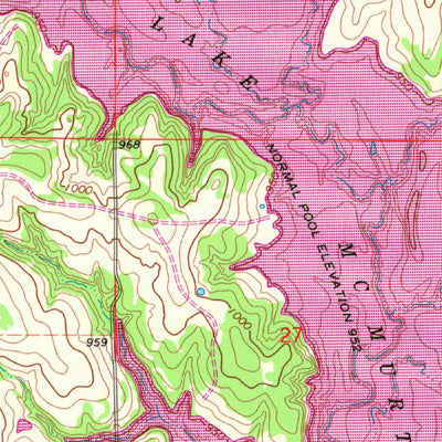 United States Geological Survey Lake Carl Blackwell, OK (1966, 24000-Scale) digital map