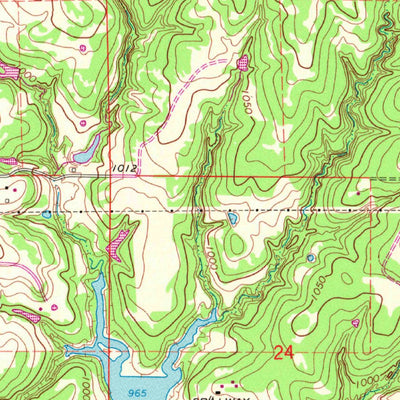 United States Geological Survey Lake Carl Blackwell, OK (1966, 24000-Scale) digital map