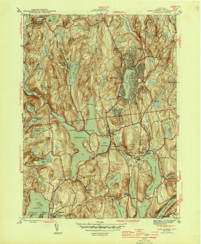 United States Geological Survey Lake Carmel, NY (1944, 31680-Scale) digital map