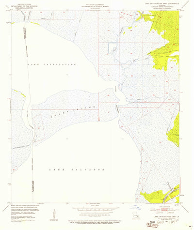 United States Geological Survey Lake Cataouatche East, LA (1952, 24000-Scale) digital map