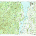 United States Geological Survey Lake Champlain South, NY-VT (1986, 100000-Scale) digital map
