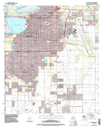 United States Geological Survey Lake Charles, LA (1994, 24000-Scale) digital map