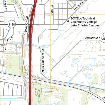 United States Geological Survey Lake Charles, LA (2020, 24000-Scale) digital map