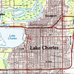 United States Geological Survey Lake Charles, LA-TX (1986, 100000-Scale) digital map