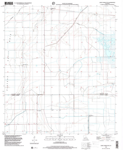 United States Geological Survey Lake Charles SE, LA (1998, 24000-Scale) digital map