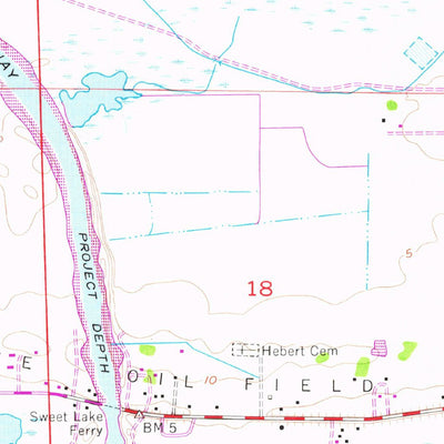 United States Geological Survey Lake Charles SW, LA (1955, 24000-Scale) digital map