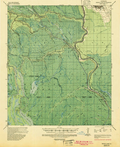 United States Geological Survey Lake Chicot, LA (1935, 62500-Scale) digital map