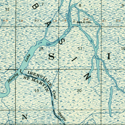 United States Geological Survey Lake Chicot, LA (1954, 62500-Scale) digital map