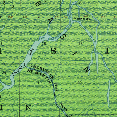 United States Geological Survey Lake Chicot, LA (1955, 62500-Scale) digital map