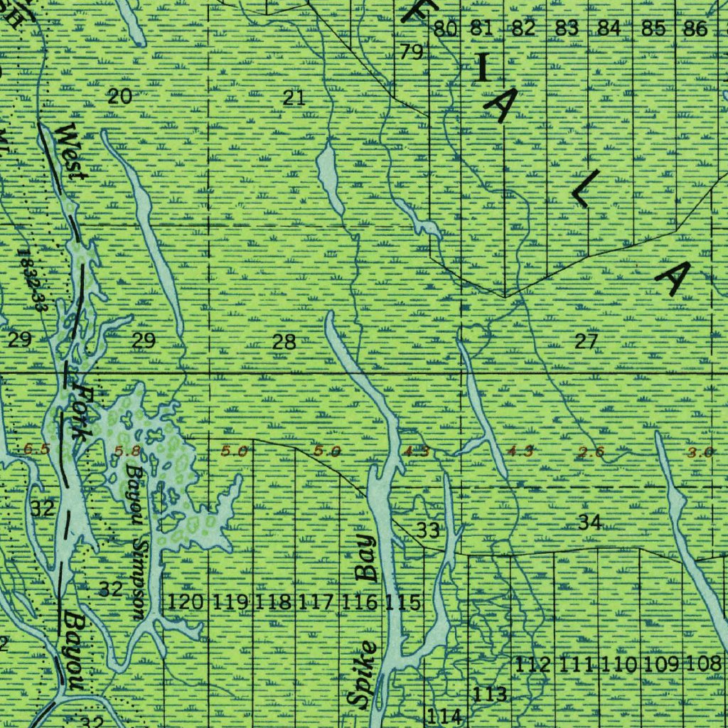 Lake Chicot, LA (1955, 62500-Scale) Map by United States Geological ...