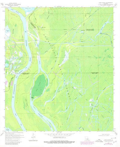 United States Geological Survey Lake Chicot, LA (1970, 24000-Scale) digital map