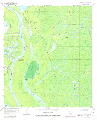 United States Geological Survey Lake Chicot, LA (1970, 24000-Scale) digital map