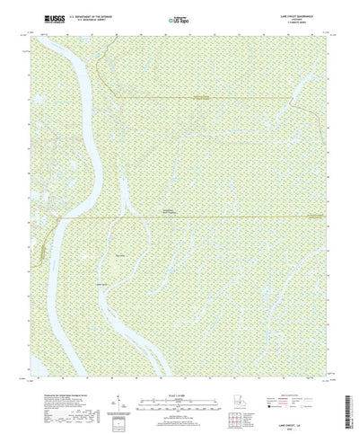 United States Geological Survey Lake Chicot, LA (2020, 24000-Scale) digital map