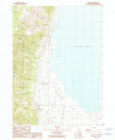 United States Geological Survey Lake City, CA (1990, 24000-Scale) digital map