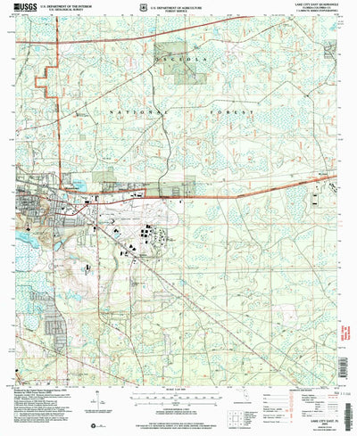 United States Geological Survey Lake City East, FL (2005, 24000-Scale) digital map