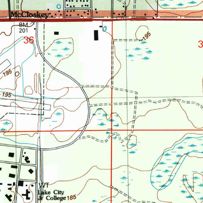 United States Geological Survey Lake City East, FL (2005, 24000-Scale) digital map