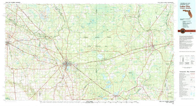 United States Geological Survey Lake City, FL-GA (1981, 100000-Scale) digital map