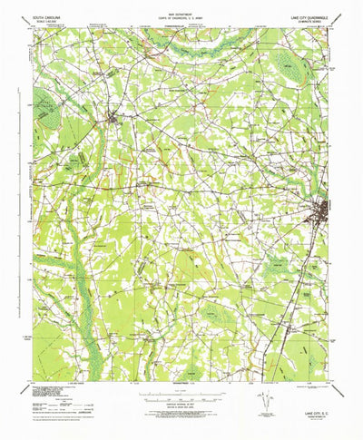 United States Geological Survey Lake City, SC (1946, 62500-Scale) digital map