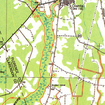 United States Geological Survey Lake City, SC (1946, 62500-Scale) digital map