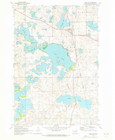 United States Geological Survey Lake City, SD (1970, 24000-Scale) digital map