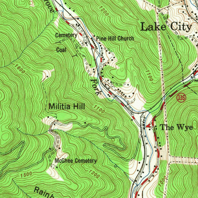 United States Geological Survey Lake City, TN (1952, 24000-Scale) digital map