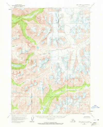 United States Geological Survey Lake Clark A-2, AK (1958, 63360-Scale) digital map
