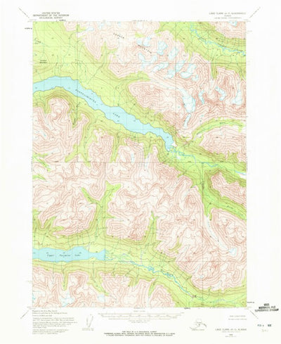 United States Geological Survey Lake Clark A-3, AK (1954, 63360-Scale) digital map