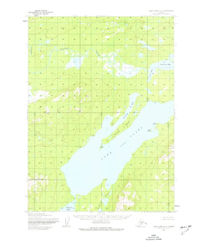 United States Geological Survey Lake Clark A-5, AK (1954, 63360-Scale) digital map
