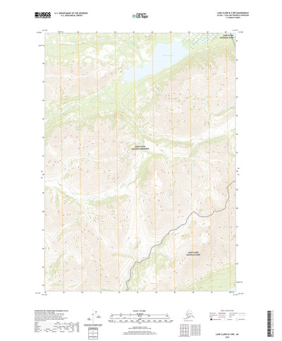 United States Geological Survey Lake Clark B-3 NW, AK (2020, 25000-Scale) digital map