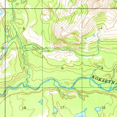 United States Geological Survey Lake Clark B-6, AK (1954, 63360-Scale) digital map