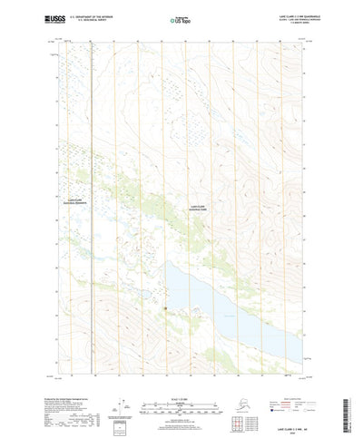 United States Geological Survey Lake Clark C-3 NW, AK (2020, 25000-Scale) digital map